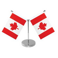 Small Table Flag with two single reverse flags